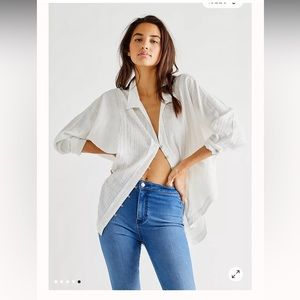 Free People One and Only raw hem top